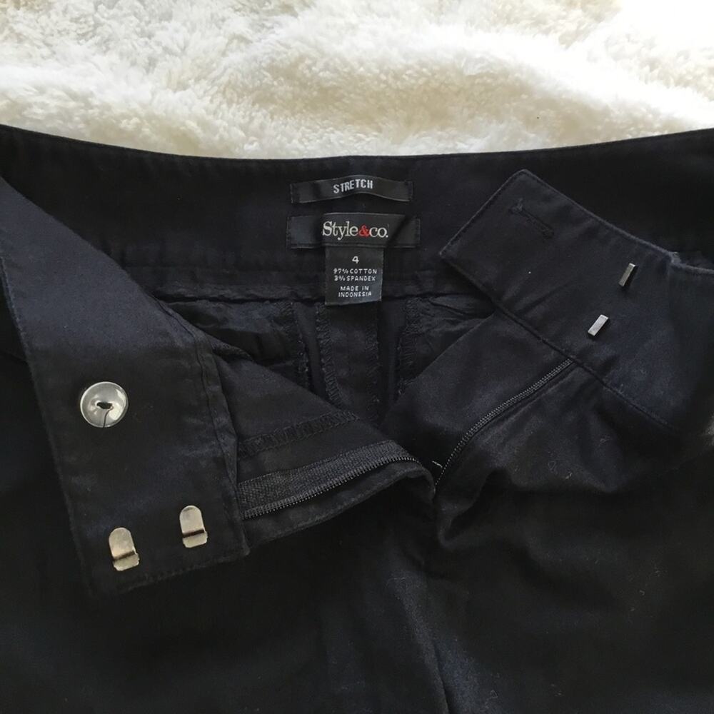 Style & Co. Black Stretch Bermuda Shorts - Picture 10 of 14